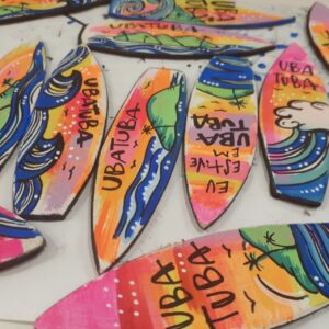 Imã ide geladeira Flor Arts