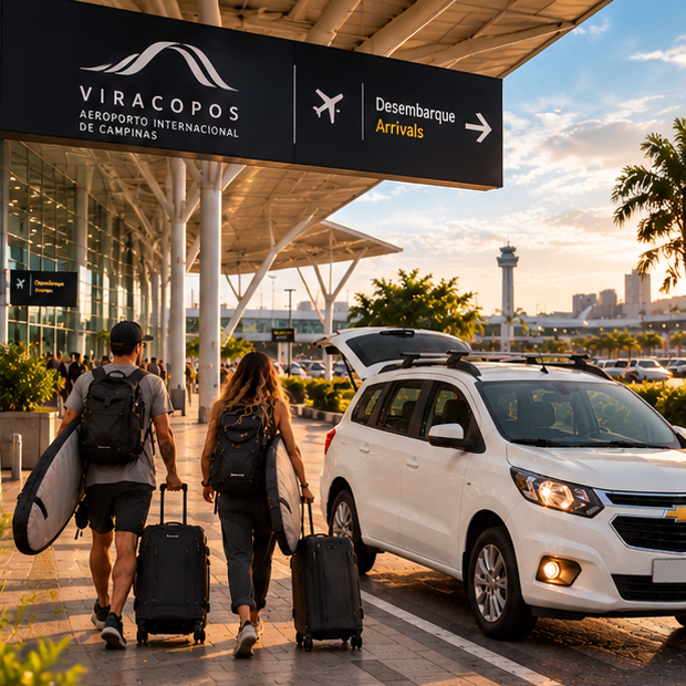 Transfer Aeroporto Internacional Viracopos (VCP) em Campinas/SP até/desde Ubatuba/SP